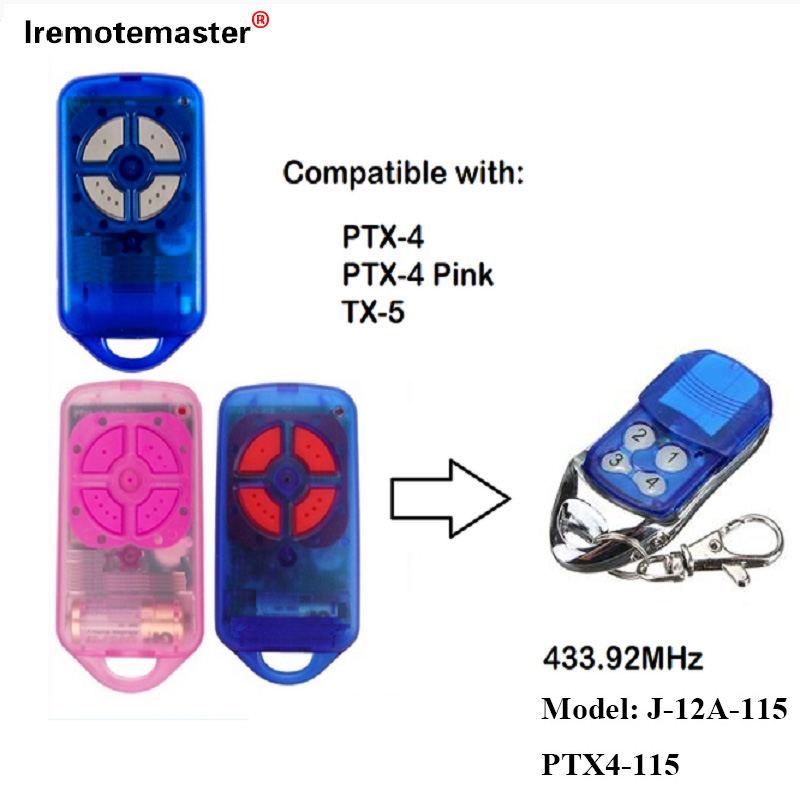 Airson PTX4 433.92 MHz Còd Rolling Doras Garaids Doras Smachd Iomallach